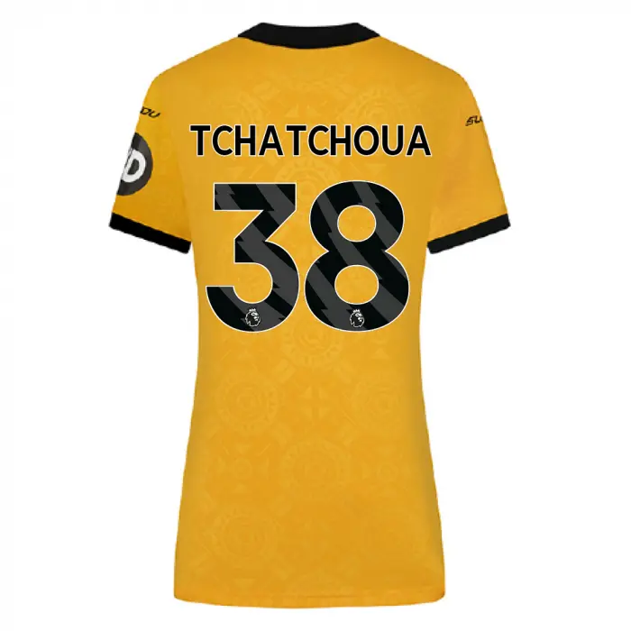 Wolverhampton Wanderers Store | Shop Official 2025-26 Wolves Home Shirt – Womens TCHATCHOUA 38 Wolves Gear